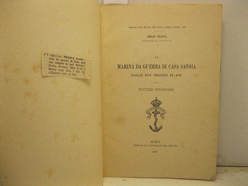 La marina da guerra di casa Savoia dalle sue origini …