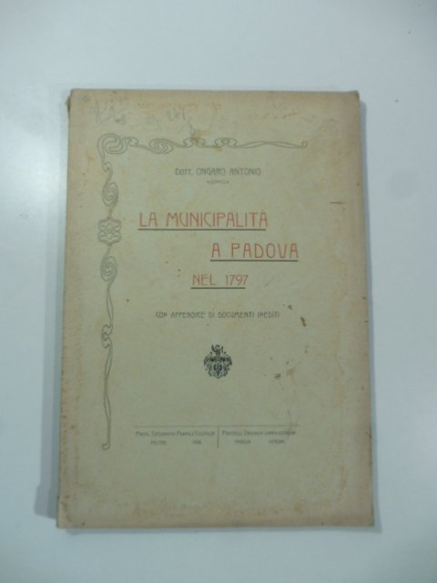 La municipalita' a Padova nel 1797