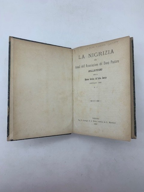 La Nigrizia già Annali dell'Associazione del Buon Pastore. Bollettino della … | Immagine principale