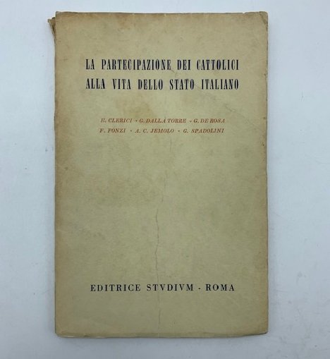 La partecipazione dei cattolici alla vita dello stato italiano