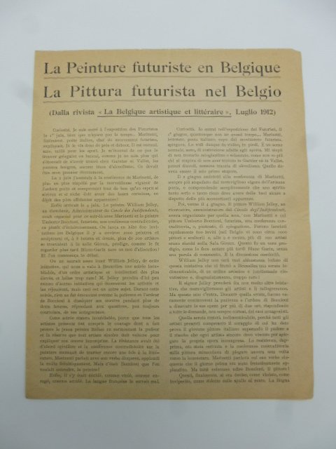 La peinture futuriste en Belgique