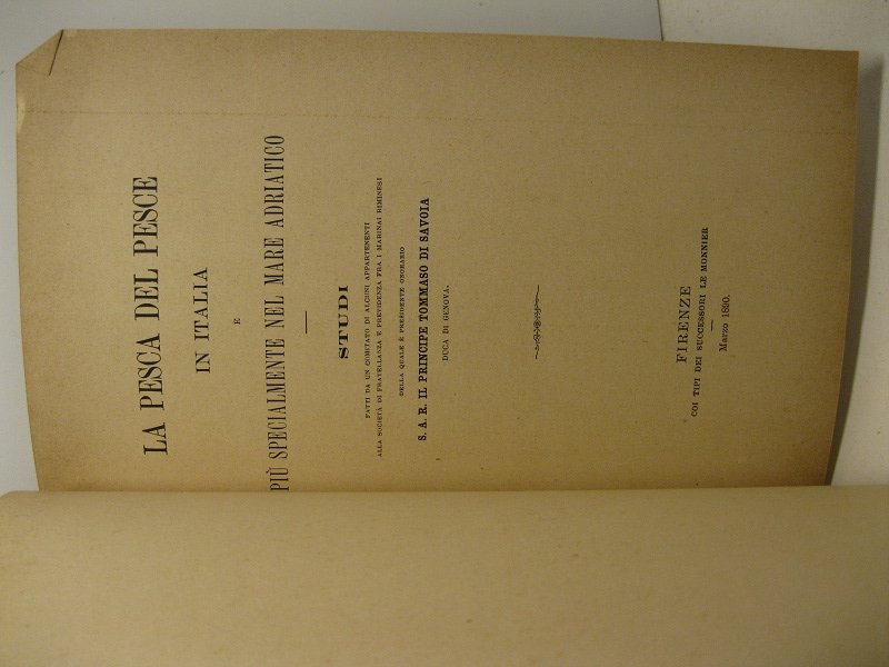 La pesca del pesce in Italia e piu' specialmente nel …
