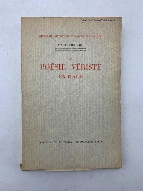 La poesie veriste en Italie.