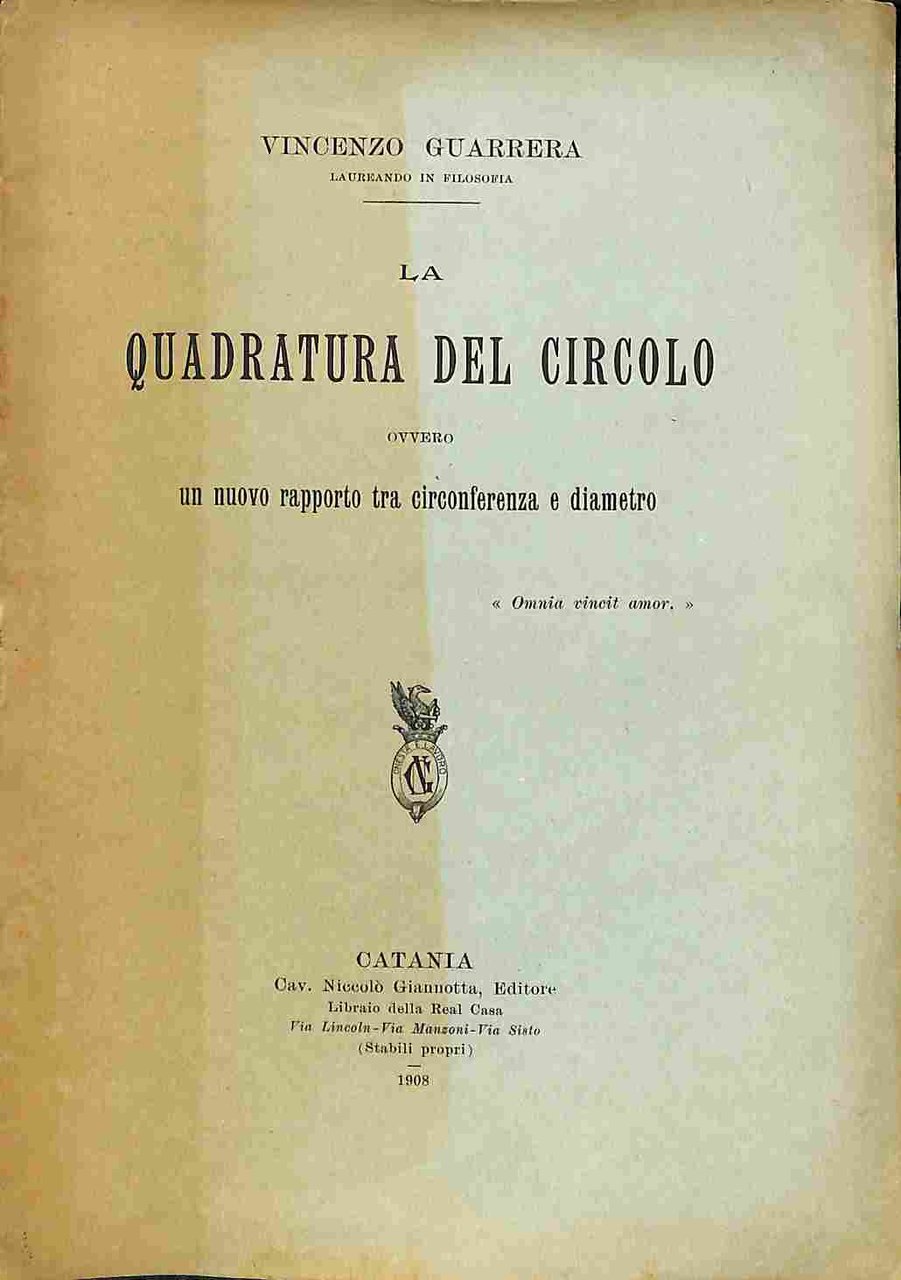 La quadratura del circolo ovvero un nuovo rapporto tra circonferenza …