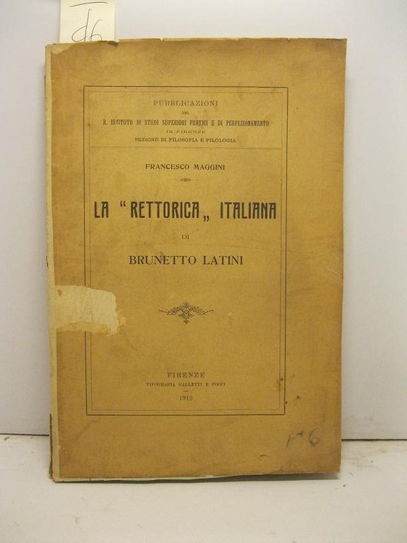 La rettorica italiana di Brunetto Latini | Immagine Gallery 2
