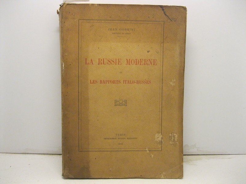 La Russie moderne et les rapports italo-russes. | Immagine principale