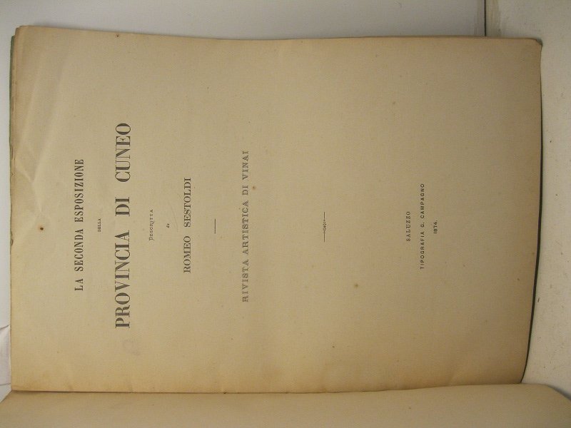 La seconda esposizione della provincia di Cuneo. Rivista artistica di … | Immagine principale