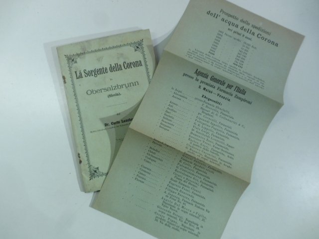 La sorgente della Corona in Obersalzbrunn (Slesia) con Prospetto delle …