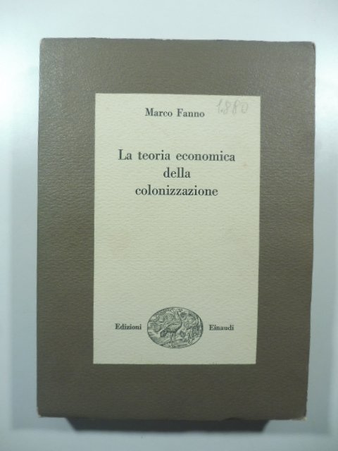 La teoria economica della colonizzazione