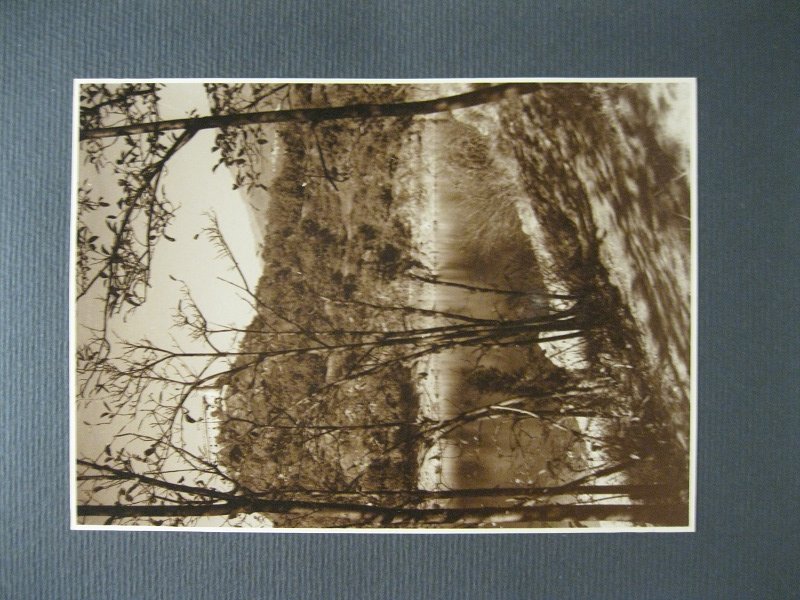 Lago Pistono e Castello di Montalto. Fotografia originale