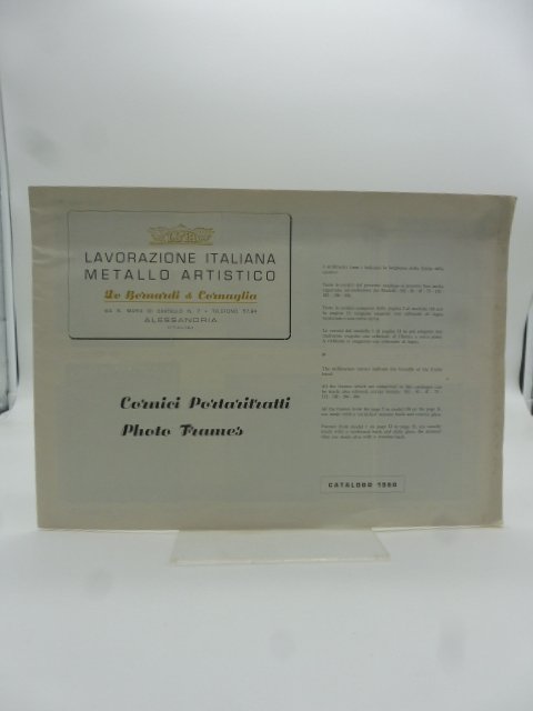 Lavorazione italiana metallo artistico De Bernardi & Cornaglia. Cornici portaritratti. …