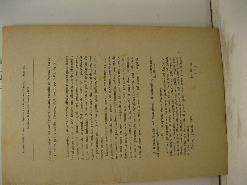 Le accorciature dei nomi propri italiani raccolte da Pietro Fanfani. …