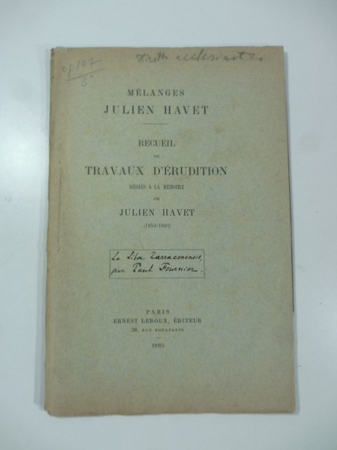 Le liber tarraconensis. Etude sur une collection canonique du XI …