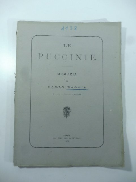 Le puccinie. Memoria