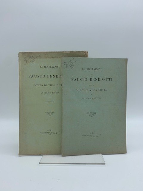 Le rivelazioni di Fausto Benedetti sopra il Museo di Villa …