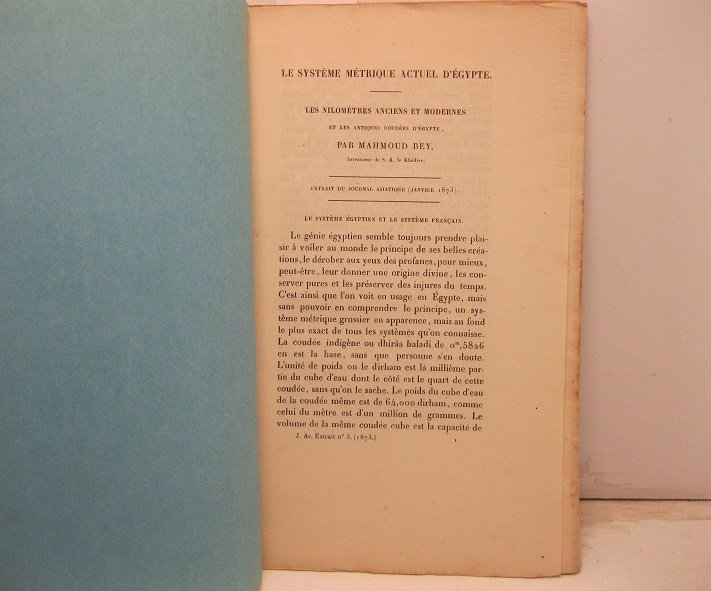 Le systeme metrique actuel d'Egypte. Les nilometres anciens et modernes …