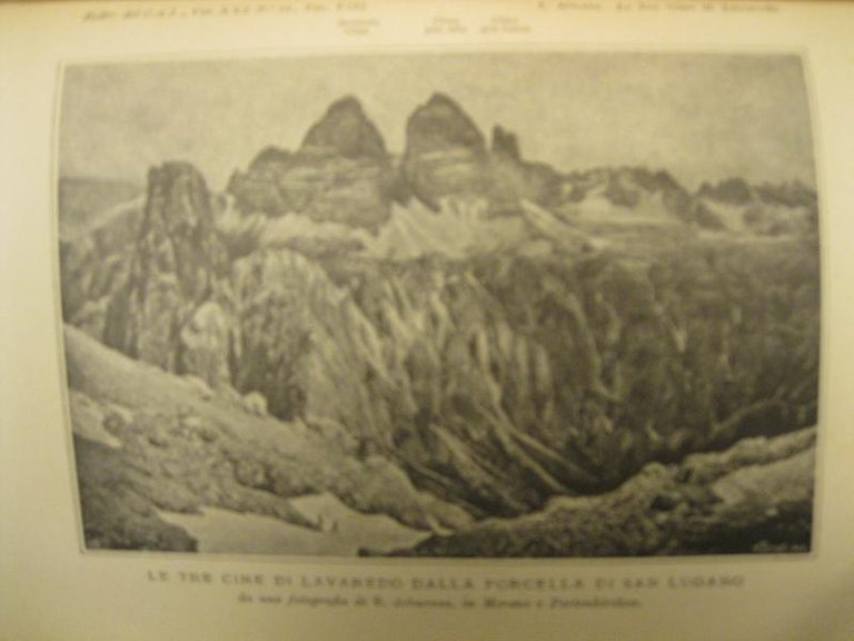 Le tre Cime di Lavaredo. (Drei Zinnen). Estr. da: Bollettino …