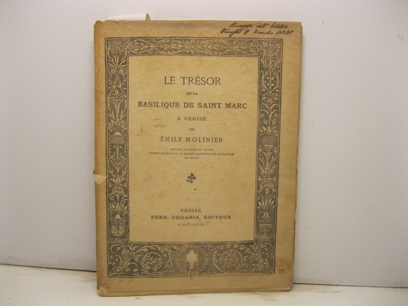 Le tresor de la basilique de Saint Marc a Venise.