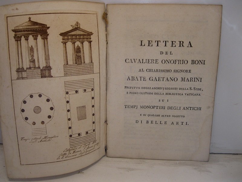 Lettera al chiarissimo signore Abate Gaetano Marini prefetto degli archivj …