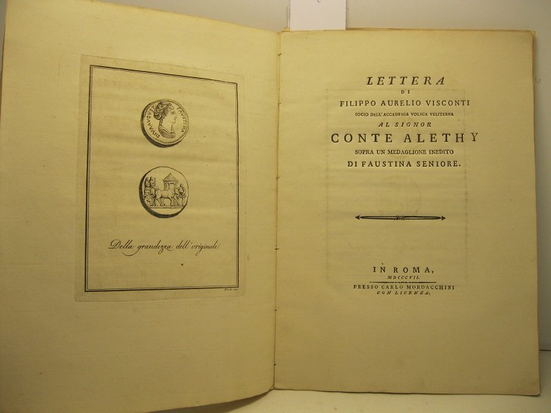 Lettera al signor conte Alethy sopra un medaglione inedito di …