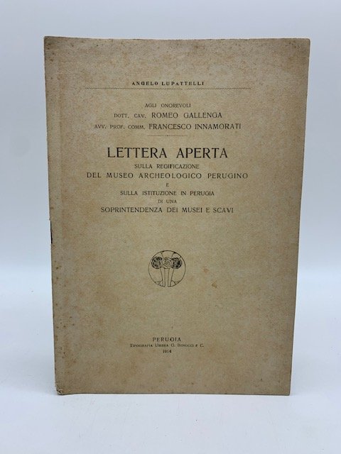 Lettera aperta sulla regificazione del Museo archeologico perugino e sulla … | Immagine principale