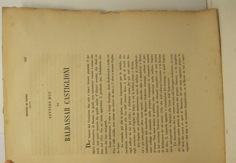 Lettere due di Baldassar Castiglioni