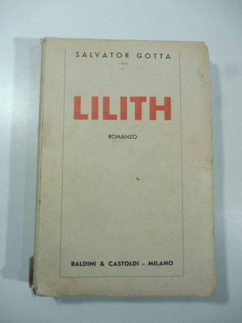 Lilith. Romanzo