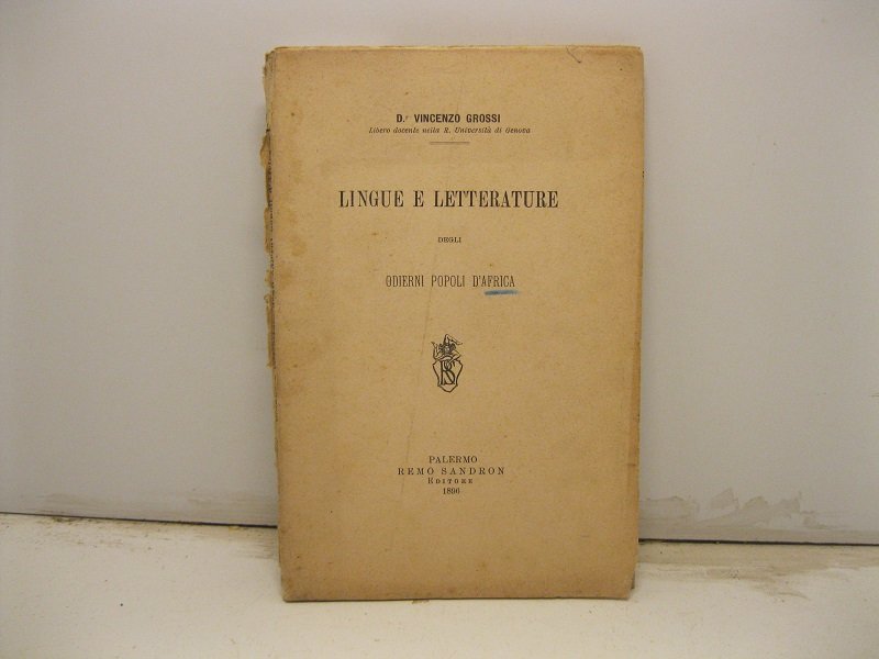 Lingue e letterature degli odierni popoli d'Africa