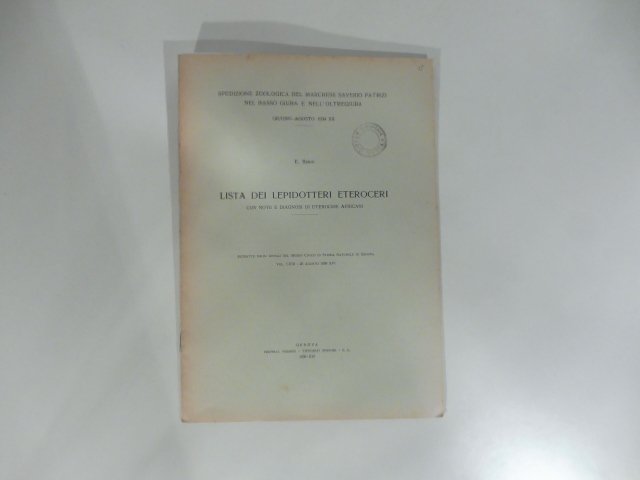 Lista dei lepidotteri eteroceri con note e diagnosi di eteroceri …