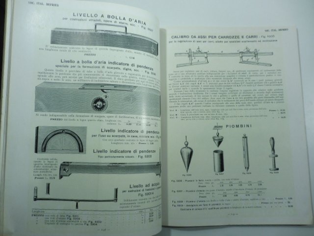 Macchine utensili. Pubblicazione mensile della Societa' italiana Defries e C. Milano, 30 settembre 1912. Apparecchi per misurare