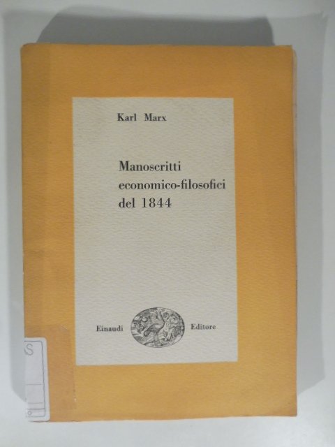 Manoscritti economico-filosifici del 1844