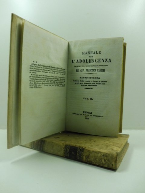 Manuale per l'adolescenza. Opera facilitata dal metodo familiare instruttivo del …