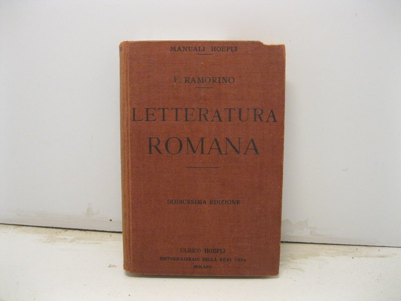 Manuali Hoepli. Letteratura romana