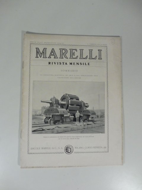 Marelli. Rivista mensile, num. 5-6, maggio-giugno 1934. La saldatura elettrica …