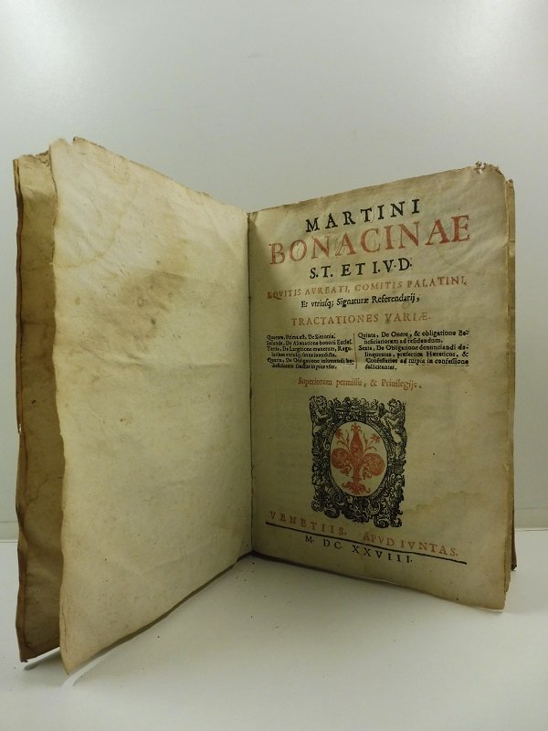Martini Bonacinae S. T. et I. V. D. . Tractationes …