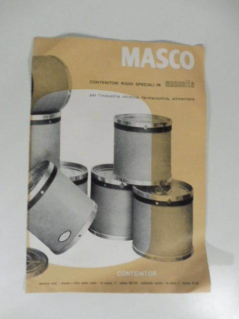 Masco. Contenitori rigidi speciali in masonite per l'industria chimica, farmaceutica, …