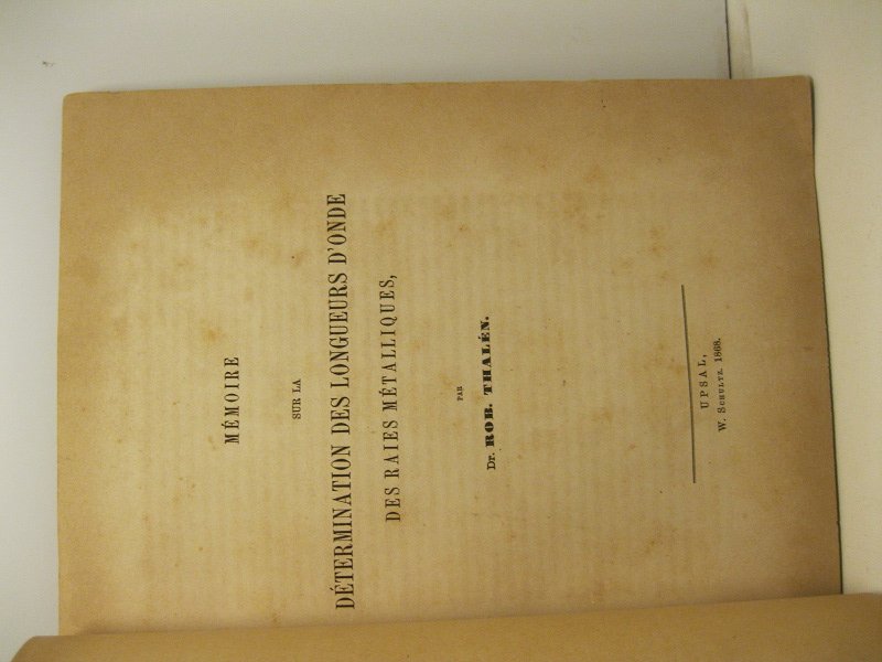Memoire sur la determination des longueurs d'onde des raies me'talliques