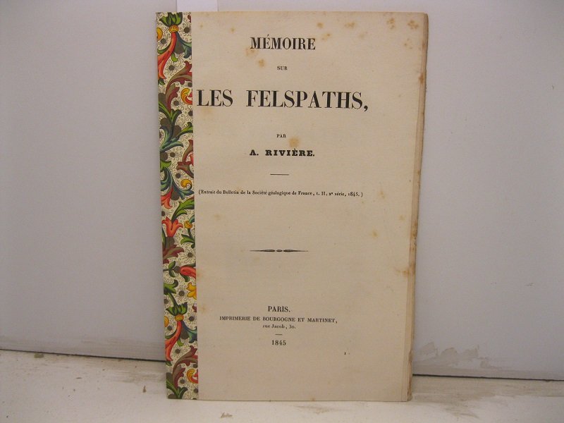 Memoire sur les felspaths