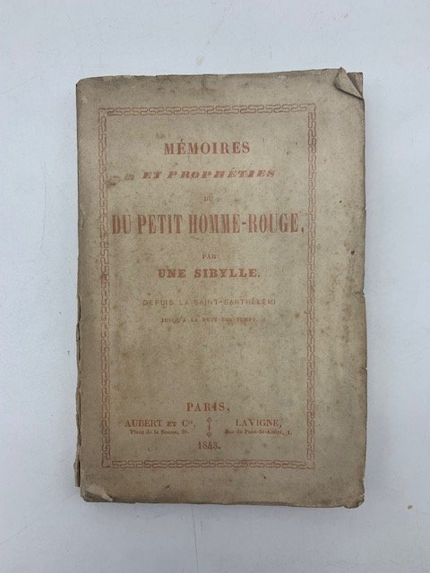 Memoires et propheties du petit homme-rouge par une sibylle