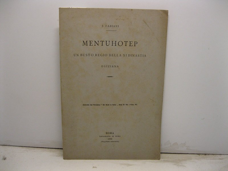 Mentuhotep. Un busto regio della XI dinastia egiziana. Estratto dal …