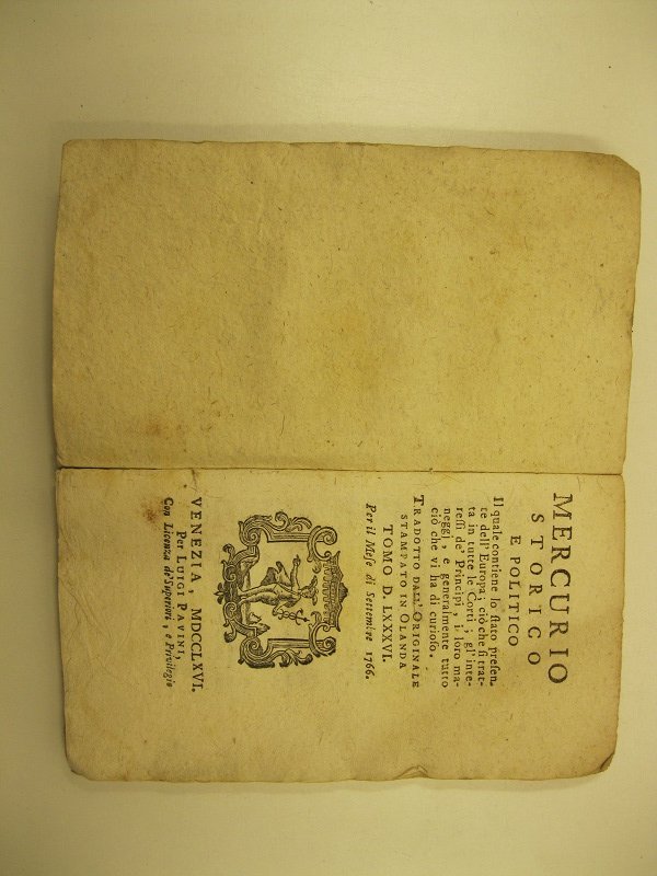 Mercurio storico e politico il quale contiene lo stato presente …