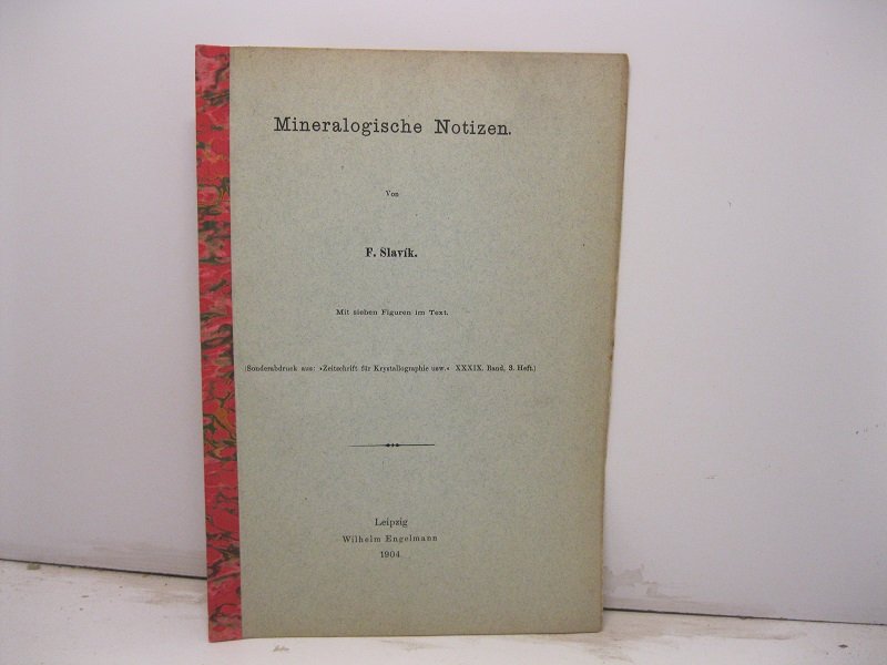 Mineralogischen Notizen mit sieben Figuren in Text