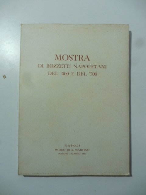 Mostra dei bozzetti napoletani del '600 e '700