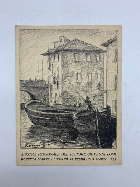 Mostra personale del pittore Giovanni Lomi, Bottega d'arte, Livorno 18 …