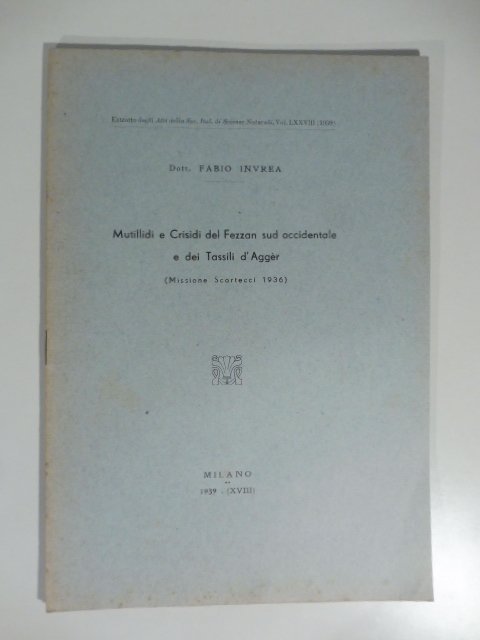 Mutillidi e crisidi del Fezzan sud occidentale e dei Tassili …