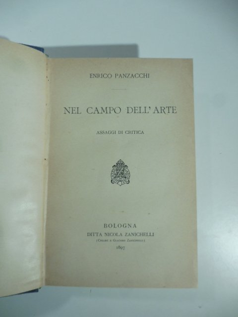 Nel campo dell'arte. Assaggi di critica