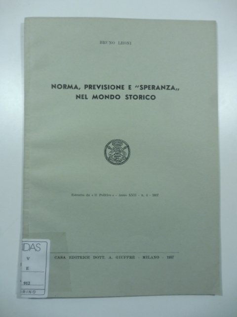 Norma, previsione e "speranza" nel mondo storico | Immagine principale