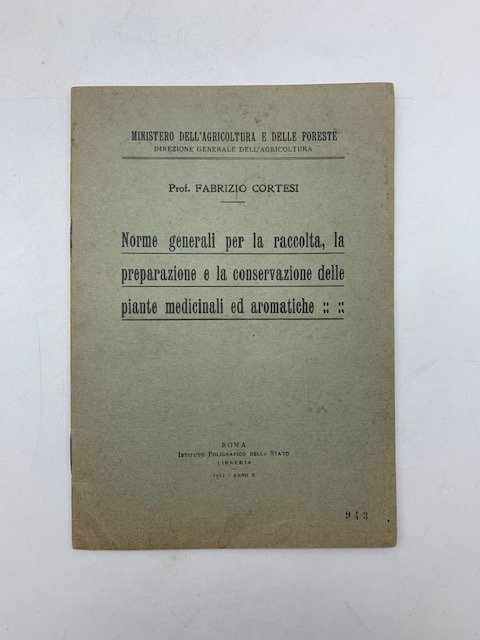 Norme generali per la raccolta, la preparazione e la conservazione …