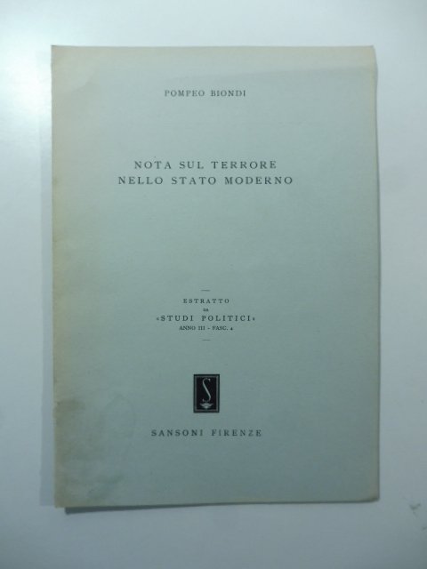 Nota sul terrore nello stato moderno | Immagine principale