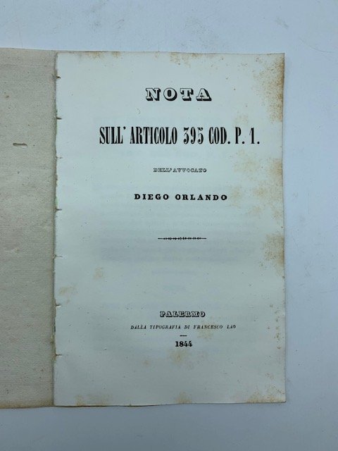 Nota sull'articolo 395 Cod. P. 1